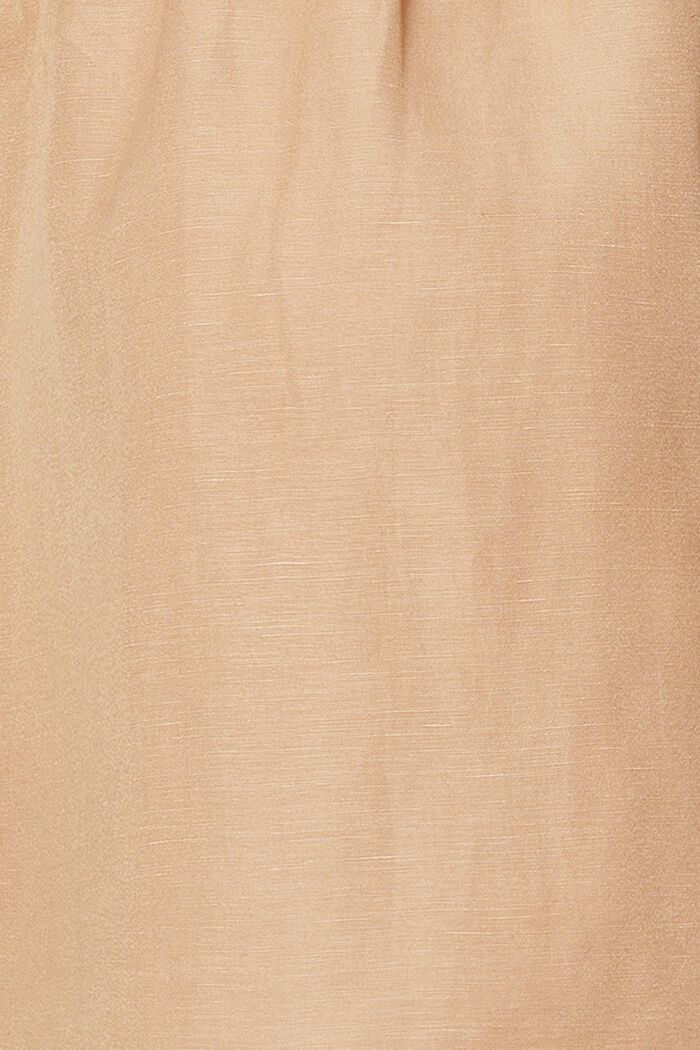 Van een linnenmix: blouse, SAND, detail image number 2