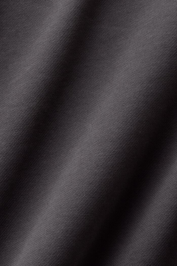 Logo-sweatbroek van katoenen fleece, ANTHRACITE, detail image number 5