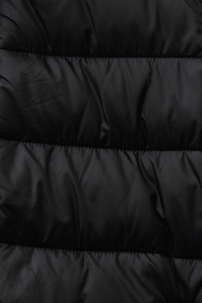 Recyclée : la veste matelassée à capuche, BLACK, detail image number 5
