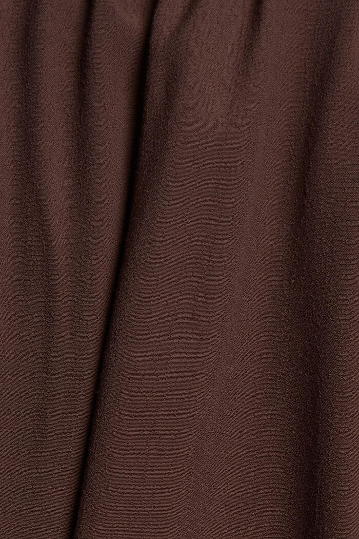 Robe chemisier en fibres LENZING™ ECOVERO™, RUST BROWN, detail image number 4