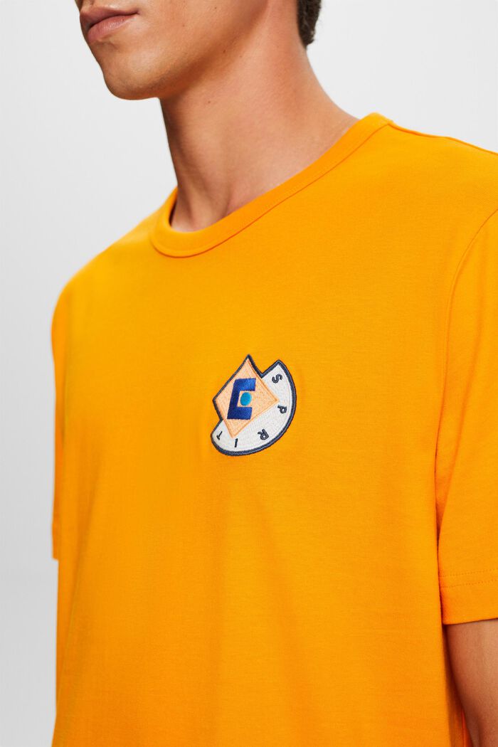 T-shirt met grafisch logo, GOLDEN ORANGE, detail image number 1