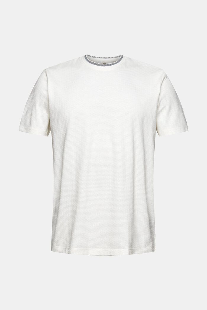 En matière recyclée : le t-shirt en jersey texturé, OFF WHITE, overview