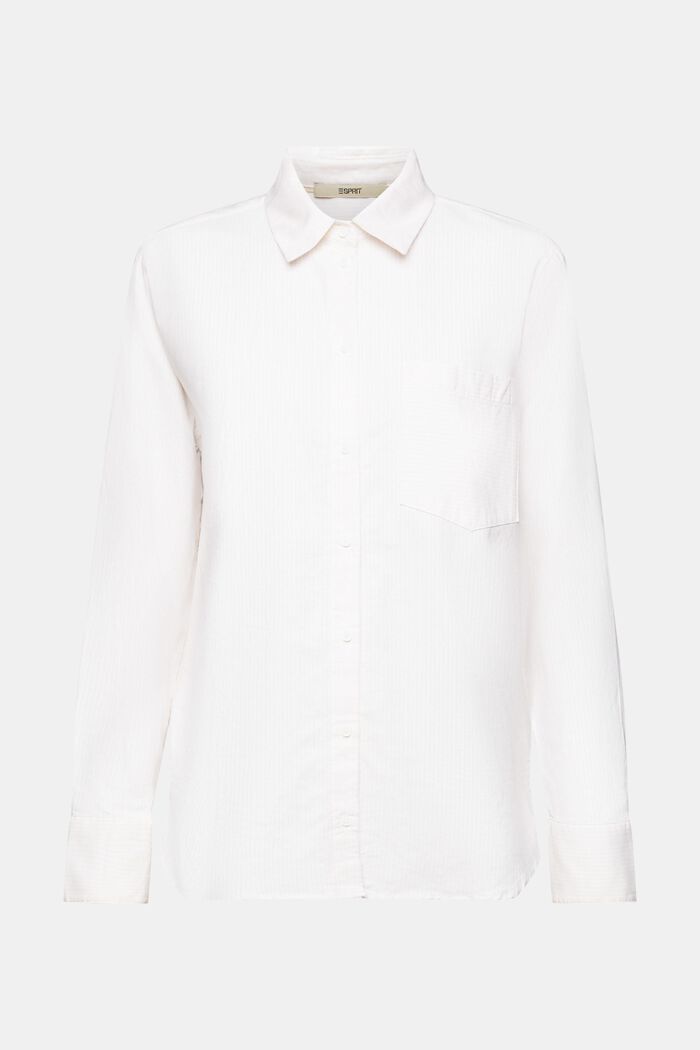 Gestreepte katoenen blouse, PASTEL PINK, detail image number 6