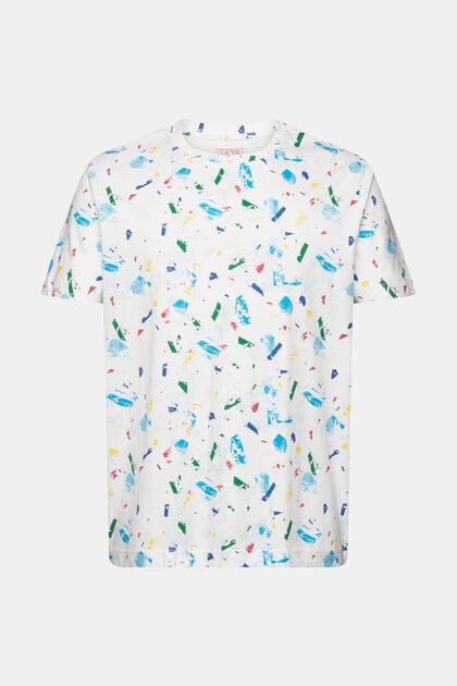 T-shirt van katoen met print all-over