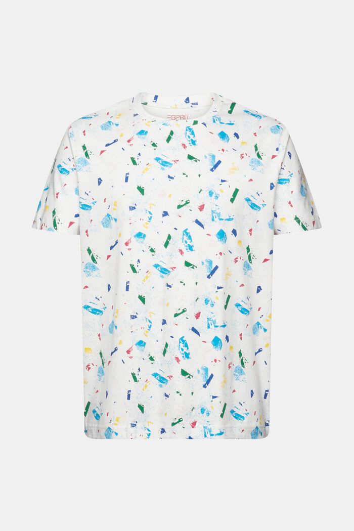 T-shirt van katoen met print all-over, ICE, detail image number 6