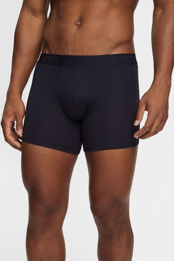 Lot de shorts longs pour Hommes en coton stretch, NAVY, detail image number 0