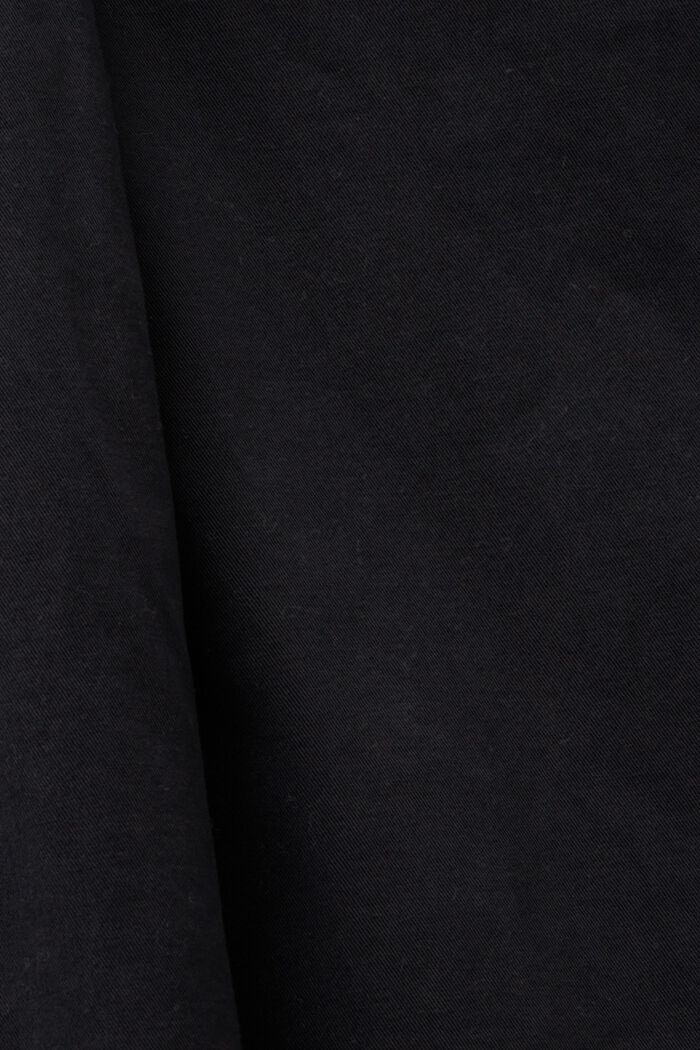 Chino de coupe droite en coton bio, BLACK, detail image number 5