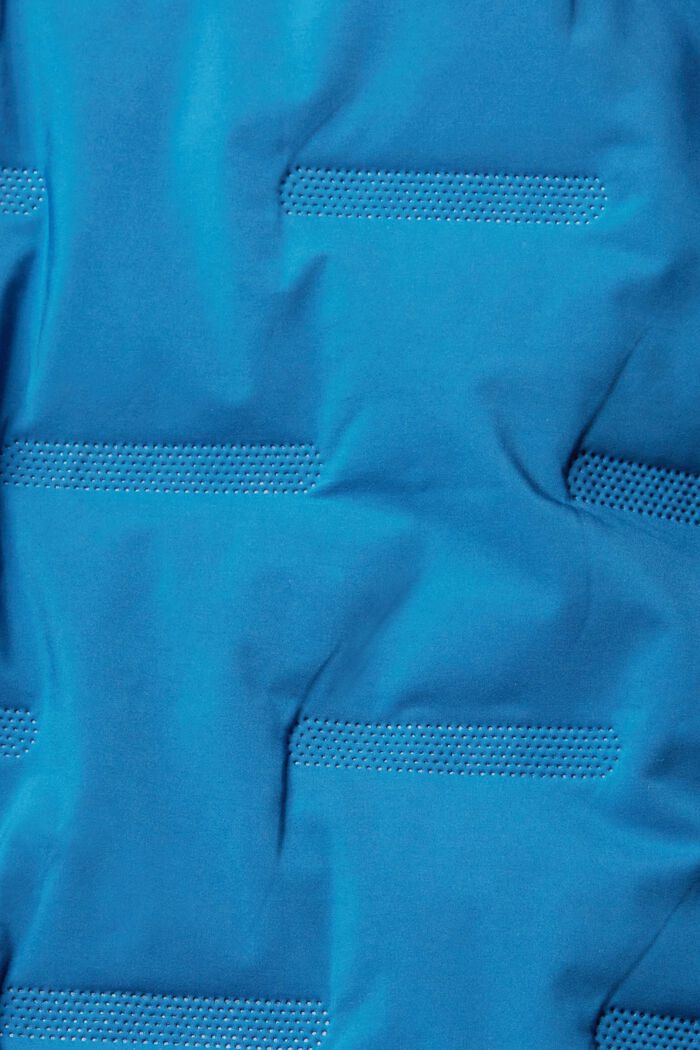 Gewatteerde jas met liggende kraag, PETROL BLUE, detail image number 4