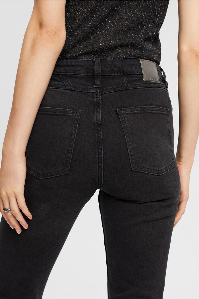 Bootcut jeans met middelhoge taille, BLACK DARK WASHED, detail image number 2