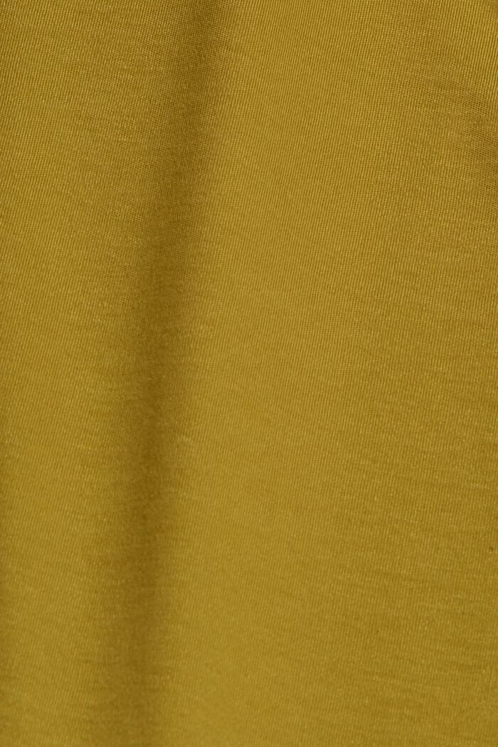 En TENCEL™ : la robe en jersey à encolure au dos, OLIVE, detail image number 4