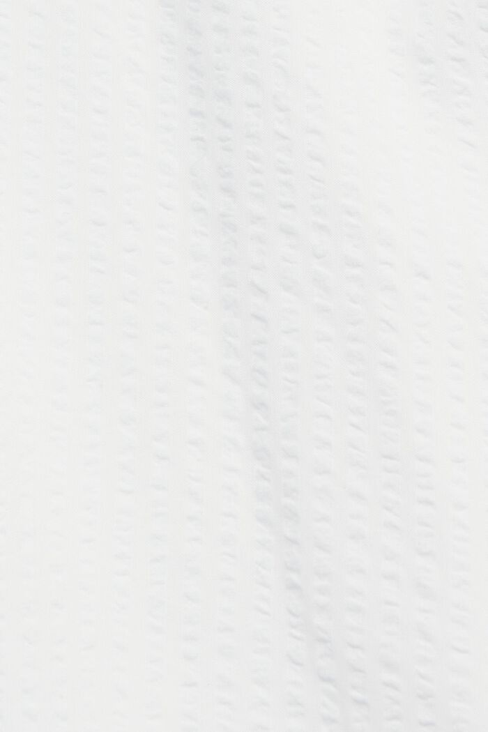 Blouse texturée, coton mélangé, WHITE, detail image number 6