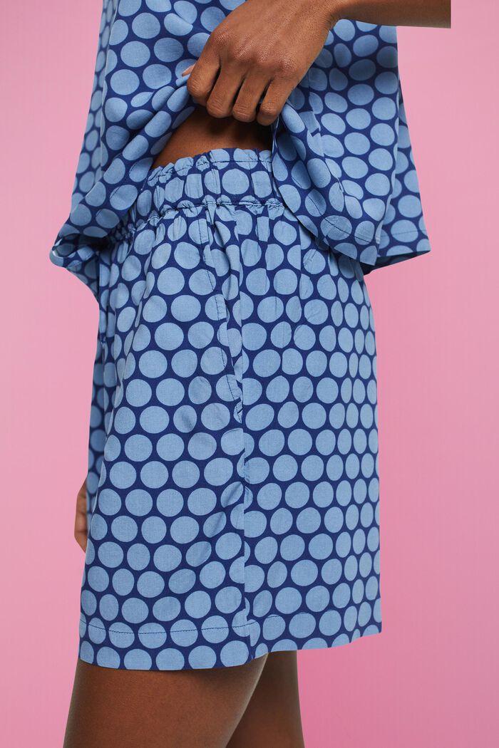Pyjama-short à imprimé à pois, DARK BLUE, detail image number 2