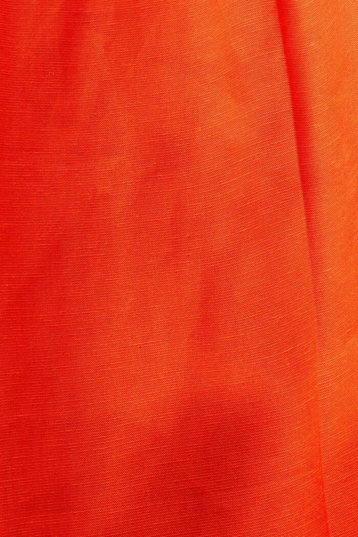 Cropped culotte met hoge taille voor mix & match, BRIGHT ORANGE, detail image number 6