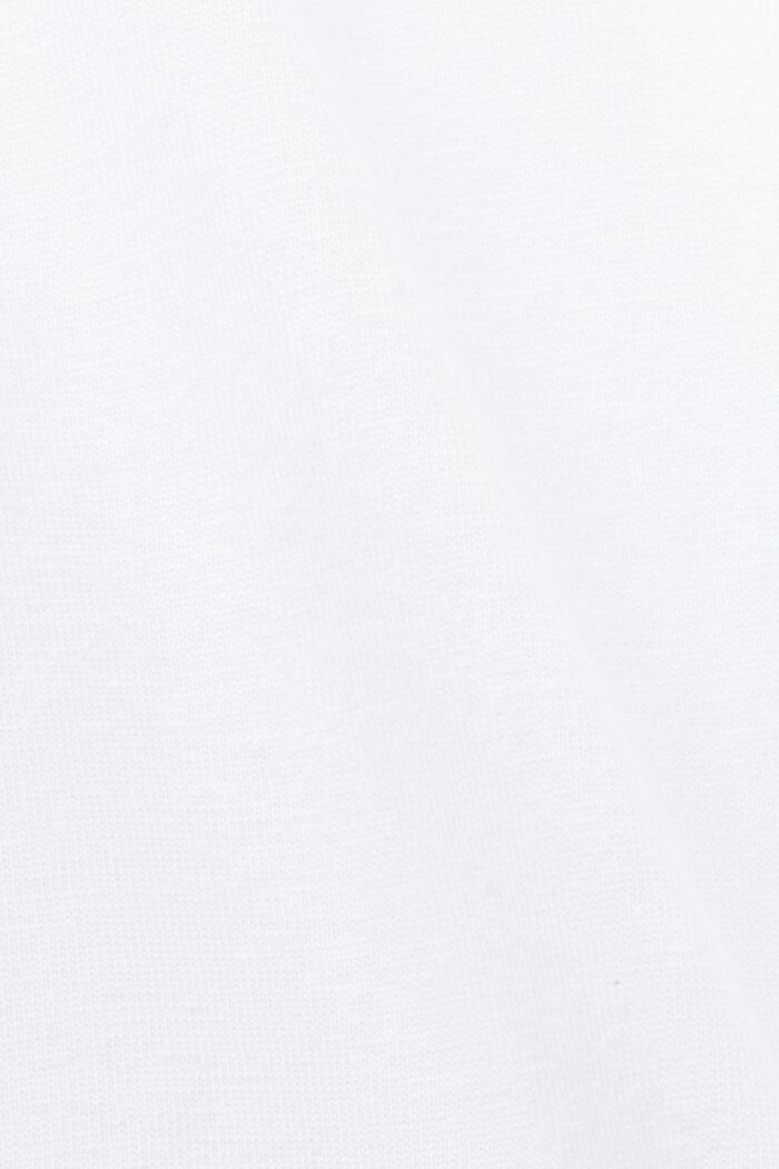 T-shirt en coton à imprimé floral, WHITE, detail image number 5