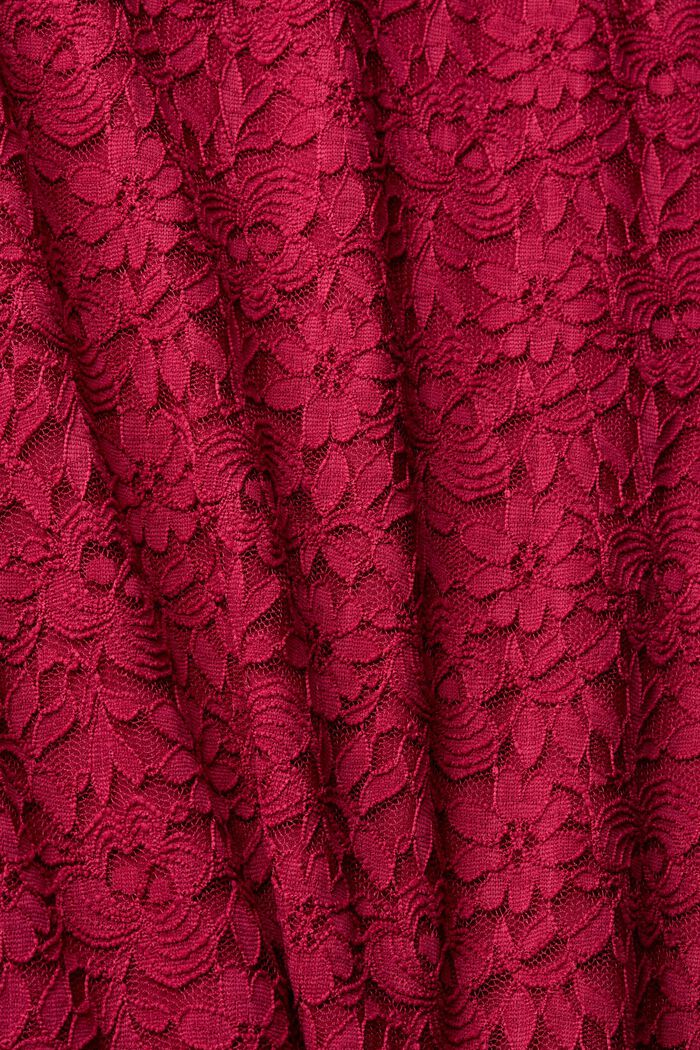 Mini-robe en dentelle, CHERRY RED, detail image number 5