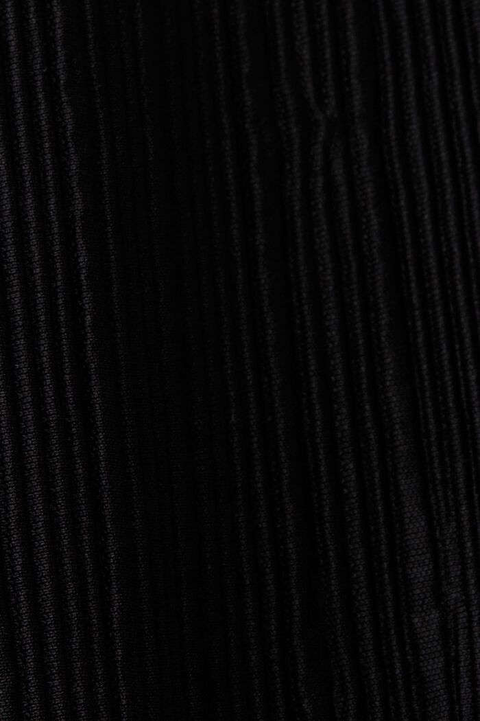 Top CURVY en jersey plissé, BLACK, detail image number 4