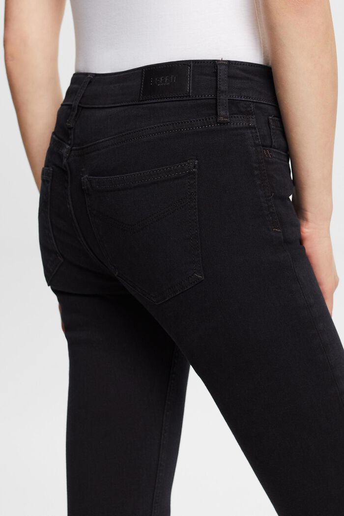 Mid rise skinny jeans, BLACK DARK WASHED, detail image number 5