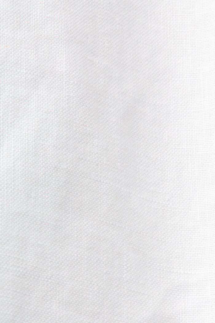 Midirok met ceintuur, 100% linnen, WHITE, detail image number 5