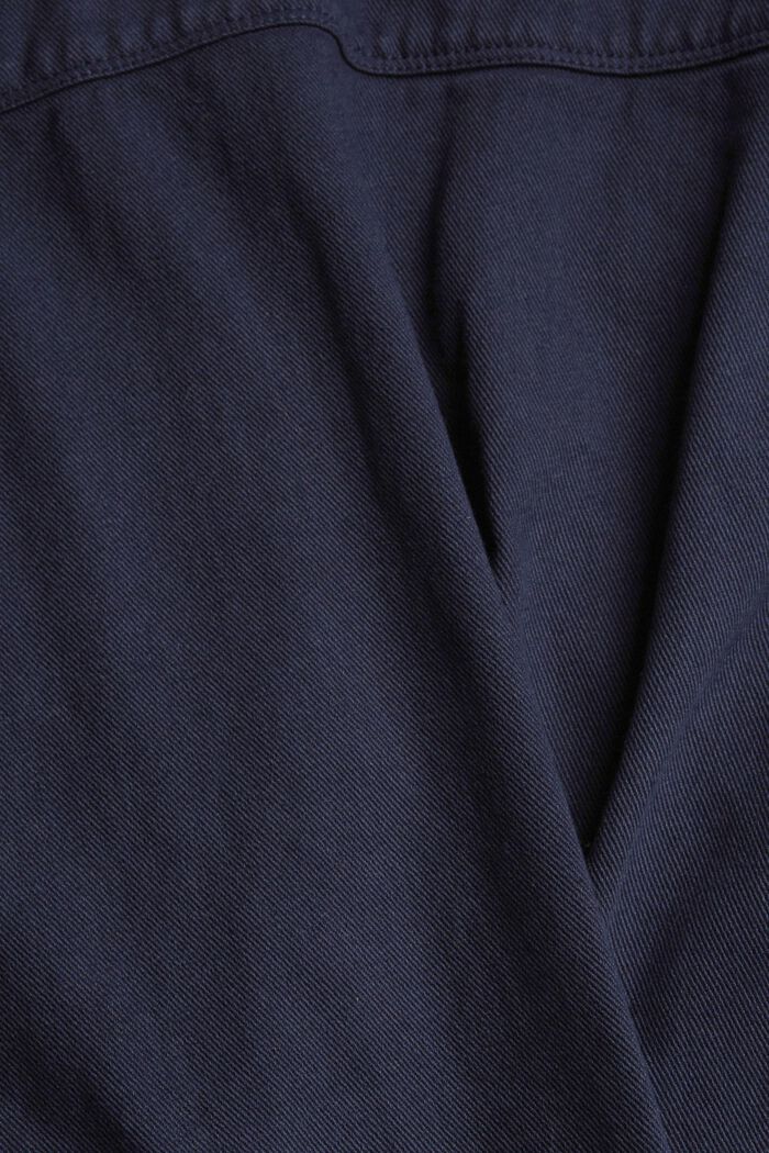 Shacket en jean à franges, NAVY, detail image number 1