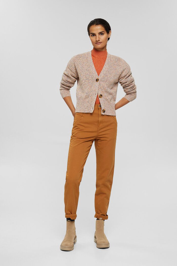Cardigan chiné en 100 % coton, BLUSH, detail image number 5