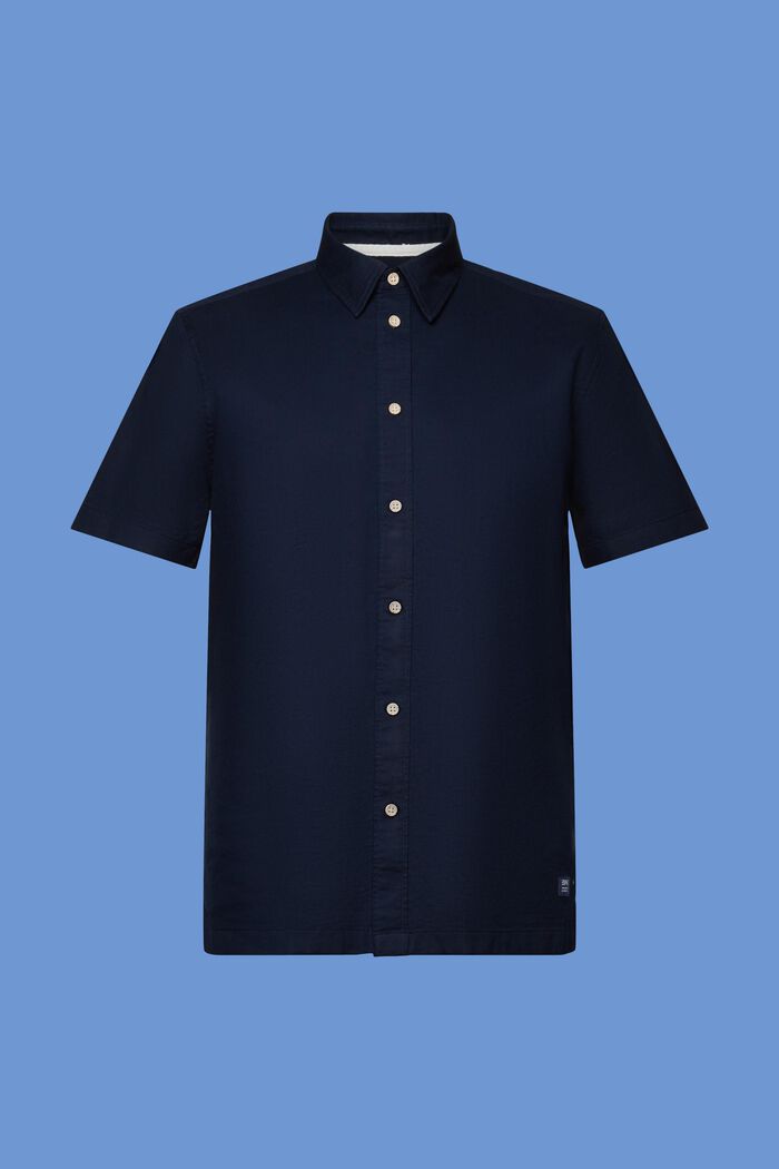 Shirt met korte mouwen, 100% katoen, NAVY, detail image number 5