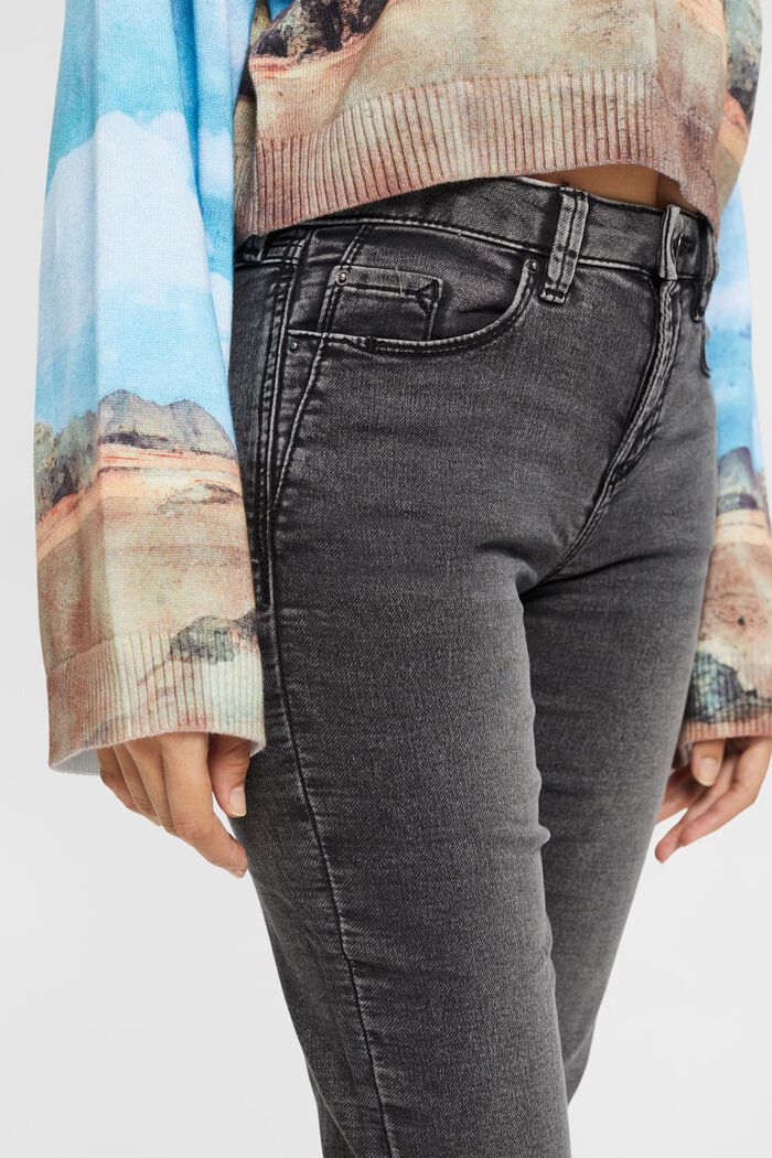 Slim fit-jeans met stretch, BLACK MEDIUM WASHED, detail image number 2