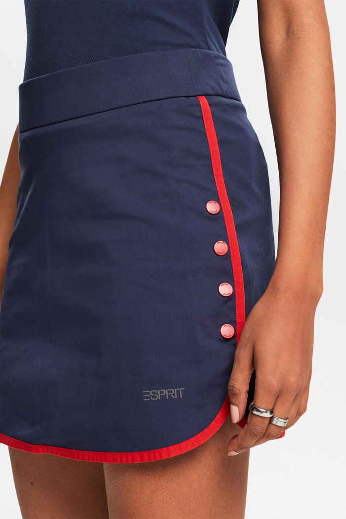 Mini-jupe short à bordure contrastante, NAVY, detail image number 3