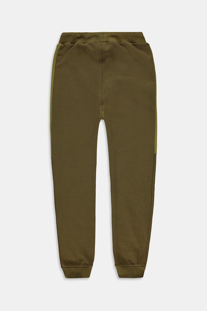 Pantalon de jogging, 100 % coton, OLIVE, detail image number 1