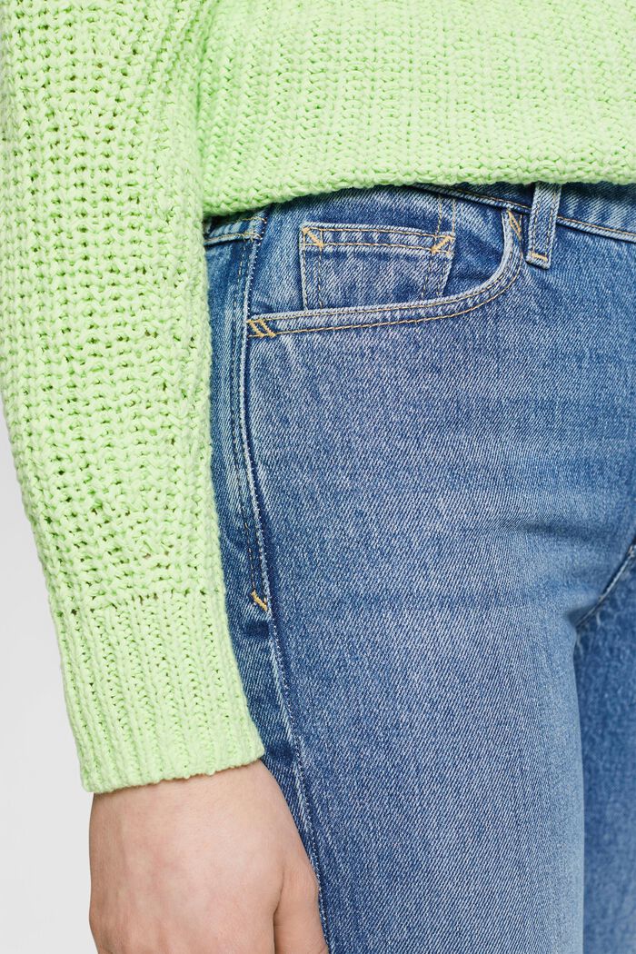 Mid-rise jeans met rechte pijpen, BLUE LIGHT WASHED, detail image number 2