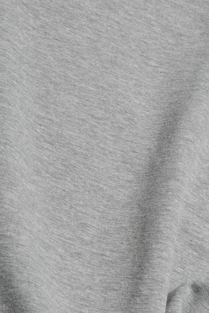 Gemêleerd sweatshirt van biologisch katoen, MEDIUM GREY, detail image number 4