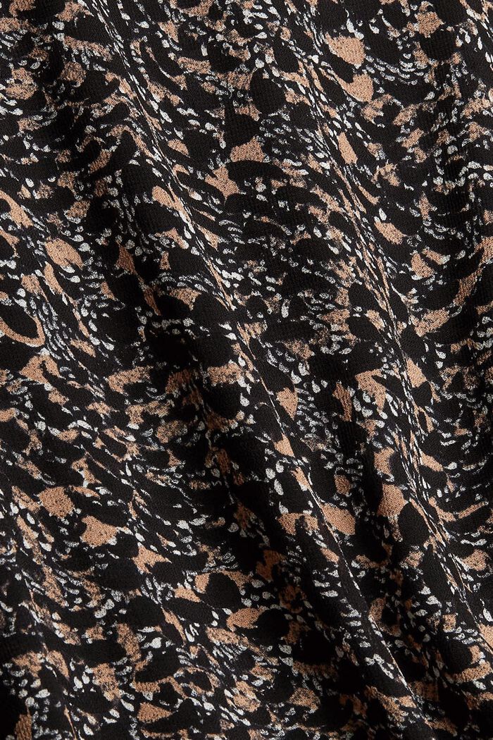Midi-jurk met hals met strik, LENZING™ ECOVERO™, ANTHRACITE, detail image number 4
