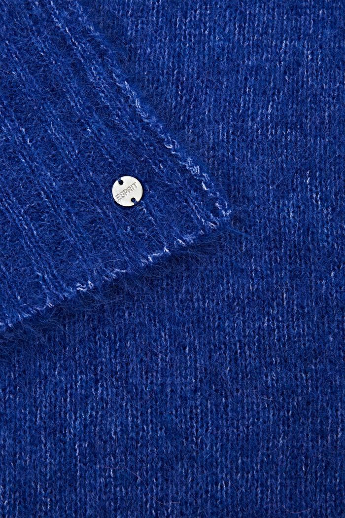 Écharpe en mohair et laine mélangée, BRIGHT BLUE, detail image number 1