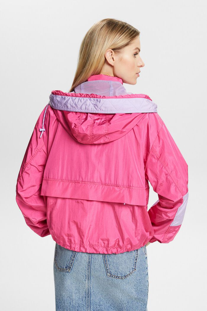 Veste coupe-vent bicolore, NEW PINK FUCHSIA, detail image number 3
