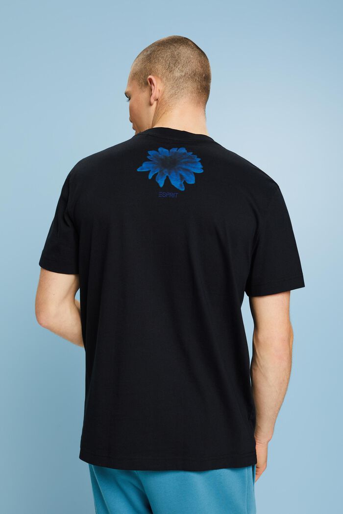 T-shirt van pimacotton, BLACK, detail image number 2