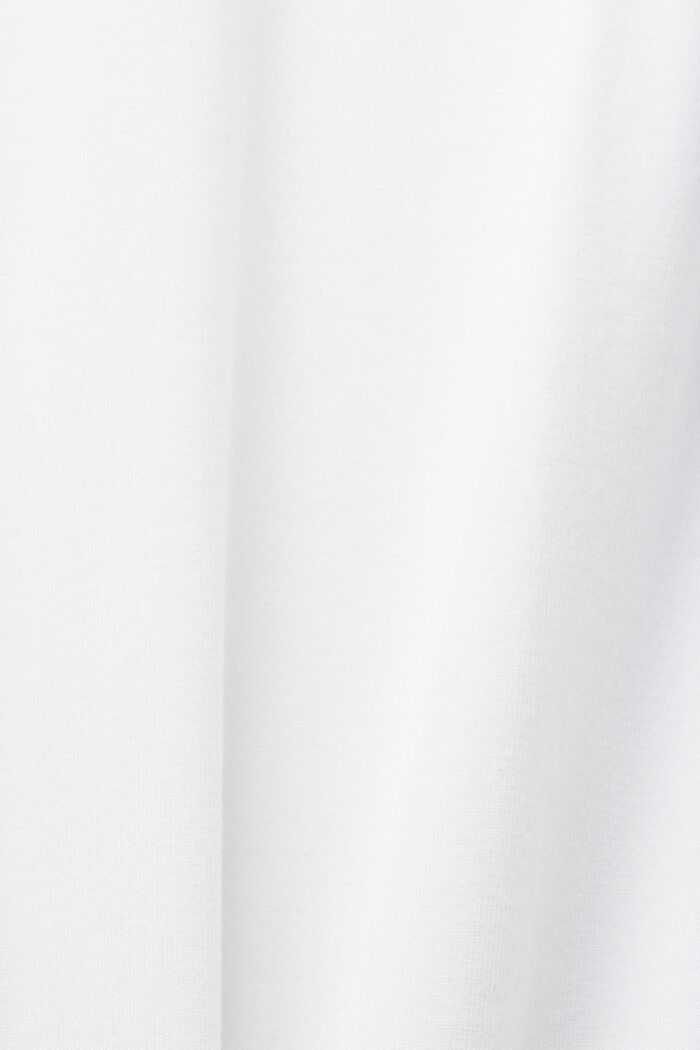 Jersey top met kanten inzetten, WHITE, detail image number 5