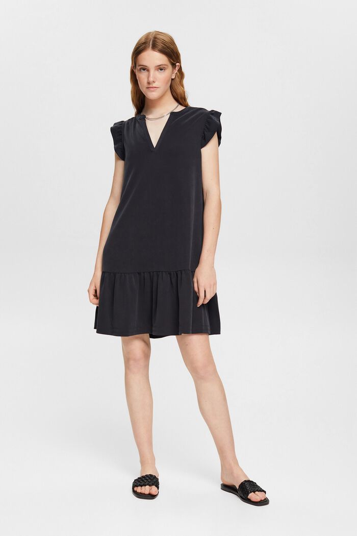 Jersey jurk met TENCEL™, BLACK, detail image number 0
