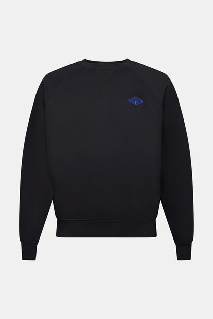 Sweatshirt van fleece met logo