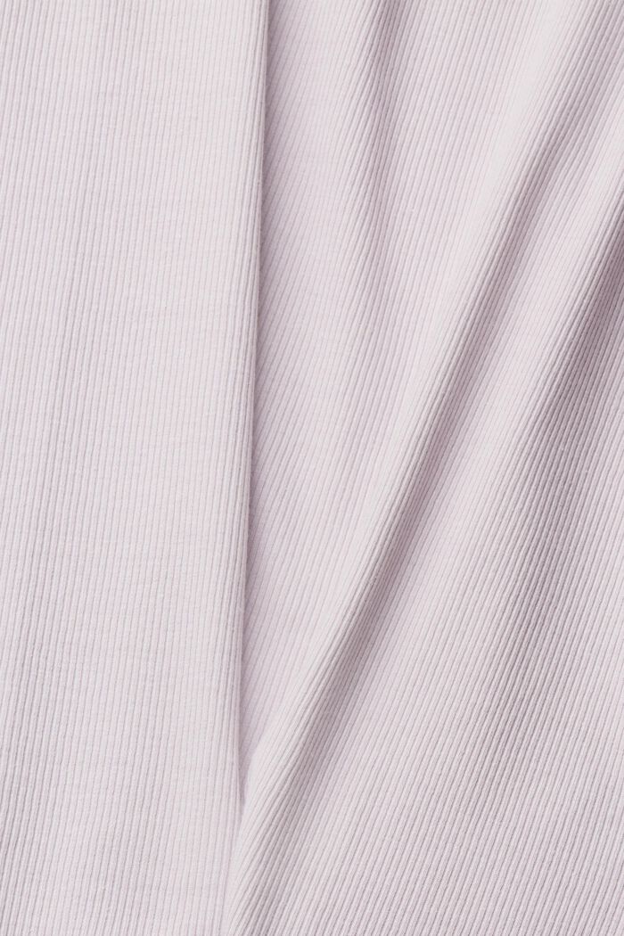 T-shirt sans manches à bordures en dentelle, LAVENDER, detail image number 1