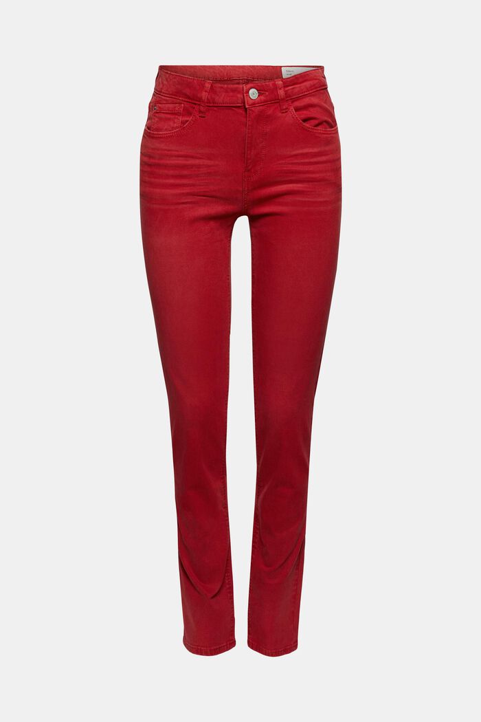 Pantalon en mélange de TENCEL™ et de coton biologique, RED, detail image number 6