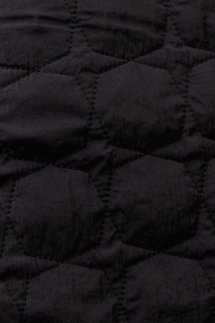 Lange gewatteerde jas, BLACK, detail image number 4