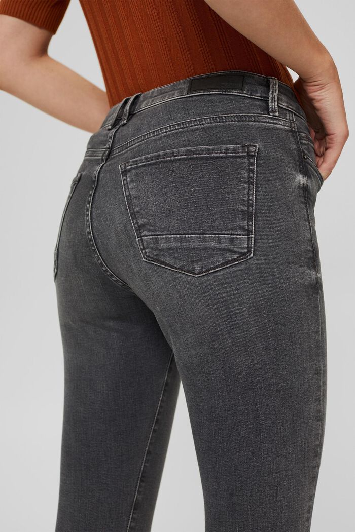 Jeans met comfortabele stretch, GREY MEDIUM WASHED, detail image number 4