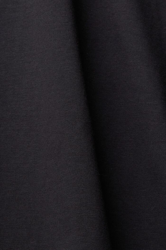 T-shirt à manches longues à imprimé métallique, BLACK, detail image number 5