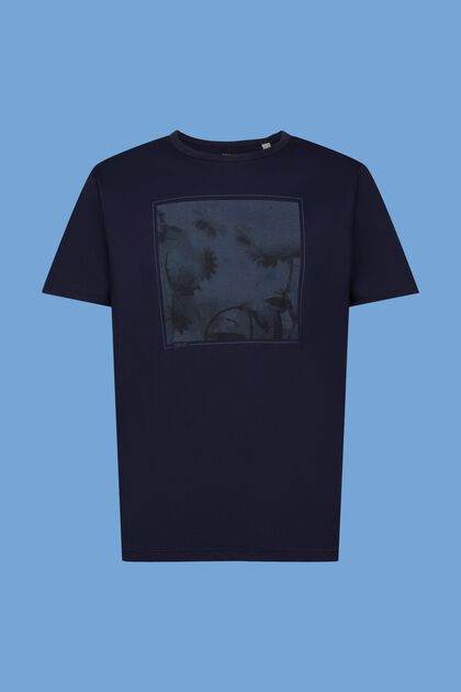 T-shirt van duurzaam katoen met borstprint