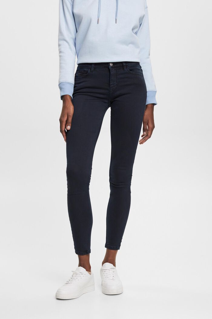 Mid rise skinny jeans, NAVY, detail image number 0