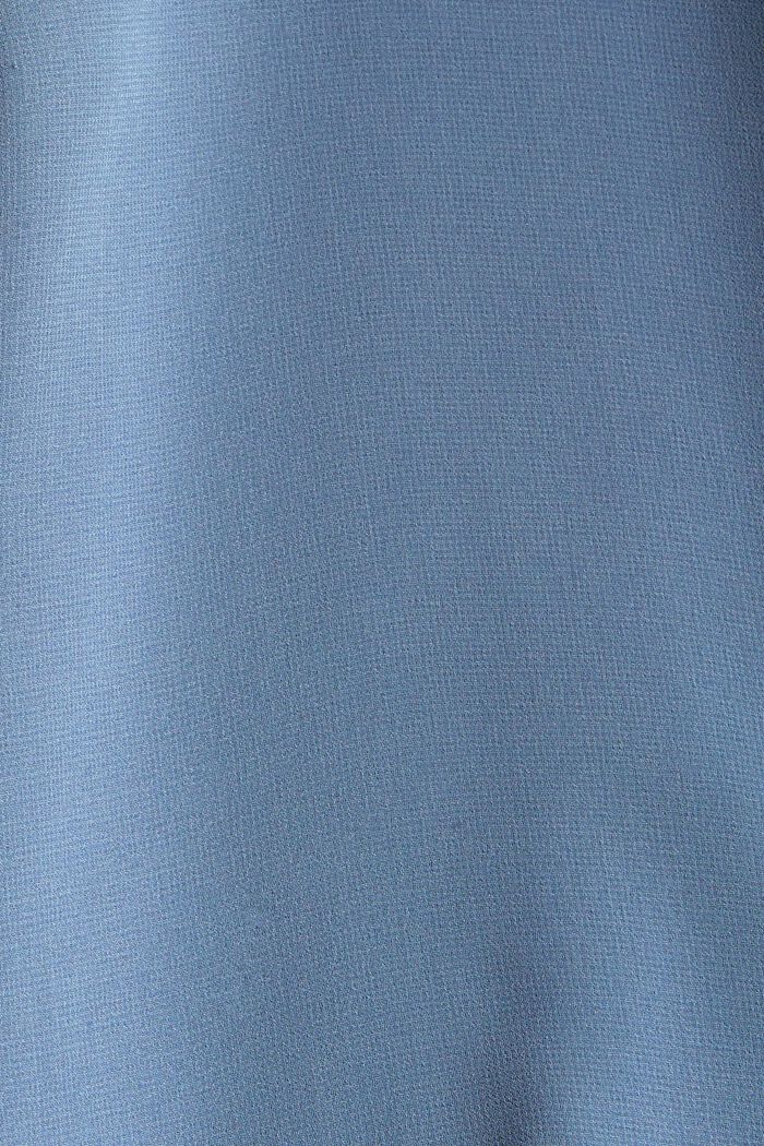 Gerecycled: midirok van crêpe, GREY BLUE, detail image number 4