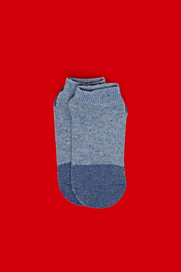 Stroeve korte sokken, wolmix, BLUE SMOKE, detail image number 0