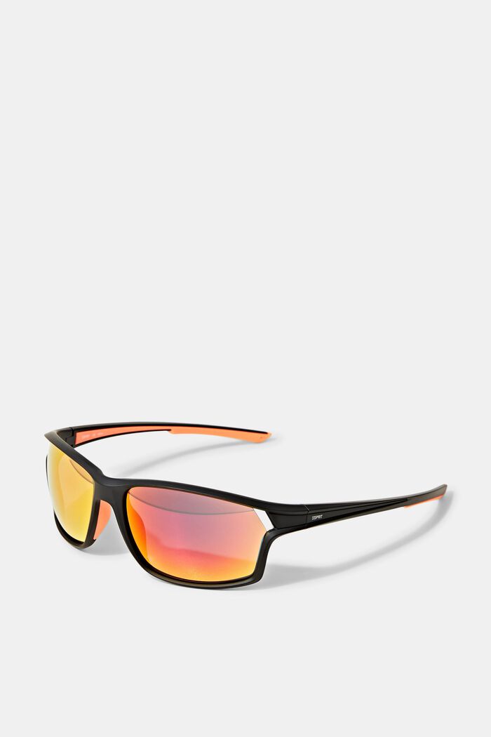 Sportieve zonnebril met spiegelglazen, RED, detail image number 4