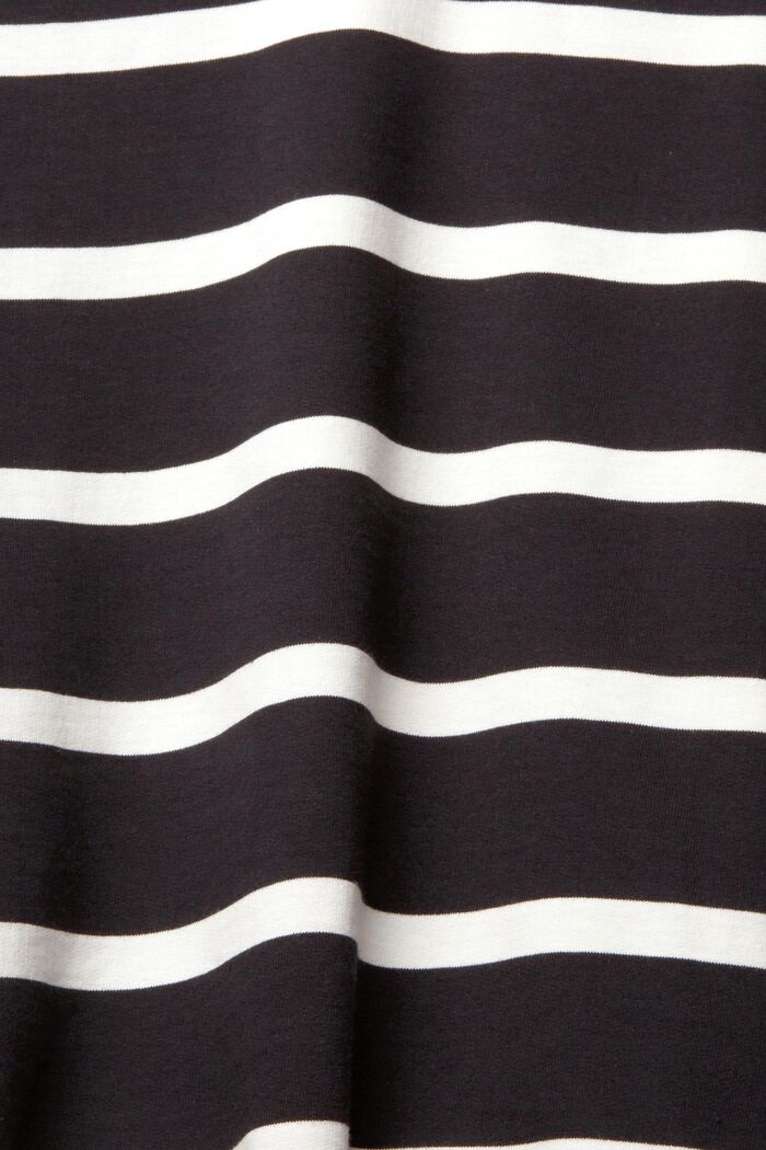 Sweat-shirt à motif à rayures, BLACK, detail image number 1