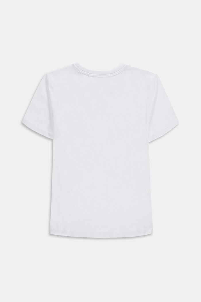 T-shirt à logo, 100 % coton, WHITE, detail image number 1