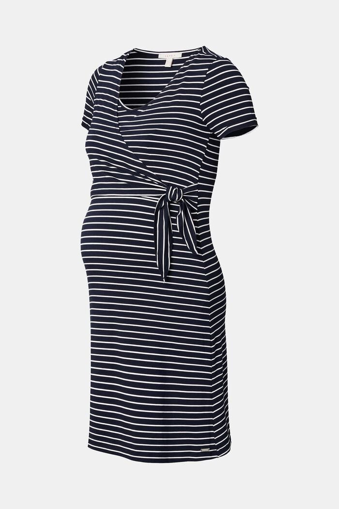Jersey jurk met voedingsfunctie, LENZING™ ECOVERO™, NIGHT SKY BLUE, overview